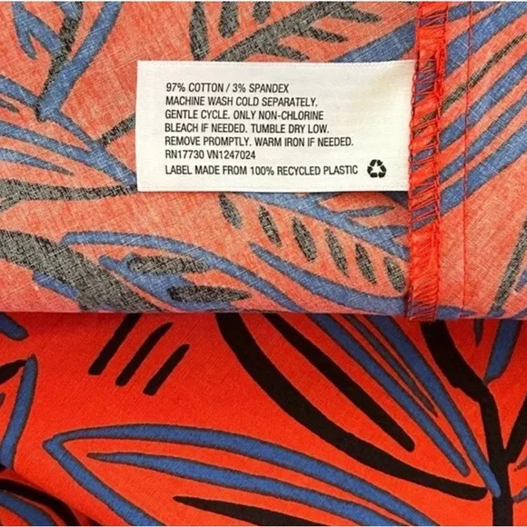 ALEXIS for Target Collab Botanic Floral Tropical Short Sleeve Shirtdress Plus 4X - Picture 9 of 9